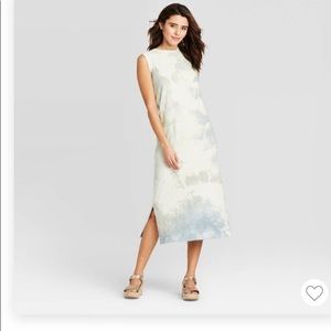 Target tie dye midi dress NWT